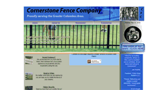 Desktop Screenshot of cornerstonefences.com